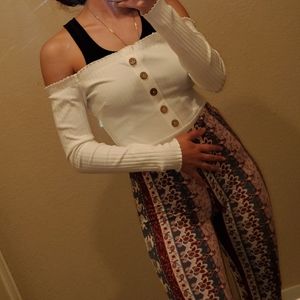 Off the shoulder bodysuit